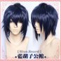 Short layered K Saruhiko Fushimi Dark Blue Anime Cosplay Wig COS