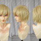 A messy tilting flax gold APH British universal thickened hair cos wig