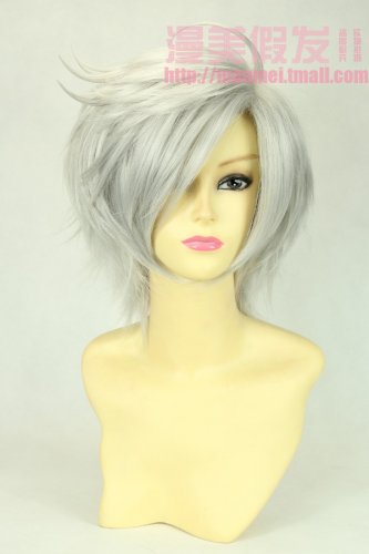 Brothers Conflict Asahina Tsubaki Short Silver White Cosplay Wig +free shipping