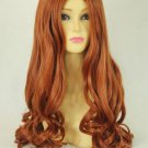 Brothers Conflict AsahinaHikaru long mix dark orange curly cosplay wig 60cm