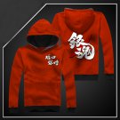 New Anime Silver Soul Sakata Gintoki long Sleeve red Unisex Hoodie Cosplay Costume