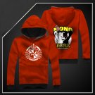 New Anime danganronpa black white bear long Sleeve red Unisex Hoodie Cosplay Costume
