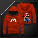 New Anime Super Mario Bros long Sleeve Unisex Hoodie red Cosplay Costume