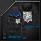 Hot sell Anime Attack on Titan training corps black unisex long Sleeve Cosplay Costume Hoodie