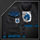 Hot sell Anime Attack on Titan military police black unisex long Sleeve Cosplay Costume Hoodie