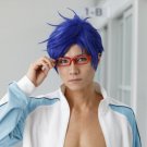 New! Free! Rei Ryugazaki blue color 30cm cos wig