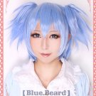 Assassination Classroom	Ansatsu Kyoshitsu	Nagisa Shioda ice blue clip on pinytail cosplsy wig