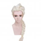 2013 New Movies Frozen Snow Queen Elsa light blonde Weaving Braid Cosplay Wig