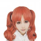 New!Hot! Scientific super electromagnetic gun Shirai Kuroko Orange Brown Cosplay wig+Free Wig Cap