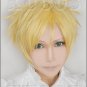 Kamigami no Itazura Apollon Agana belea golden Cosplay wig+free shipping+Free Wig Cap