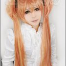 Black Bullet Aihara Enju golden gradient 100cm Cosplay wig+free shipping