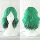 Nabari no Ou Minami Jyuji green gradient Cosplay wig+free shipping