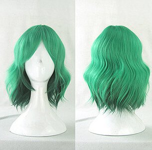 Nabari no Ou Minami Jyuji green gradient Cosplay wig+free shipping