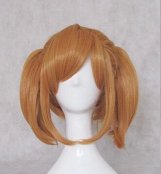 Vampire Knight Touya Rima golden Cosplay ponytail wig+free shipping