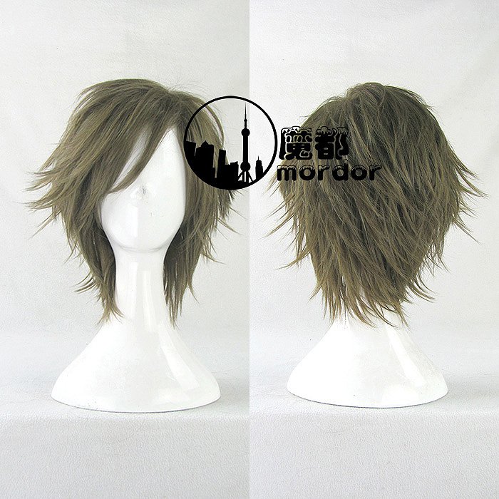 The Prince of Tennis Tezuka Kunimitsu yellow green Cosplay wig+free shipping