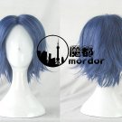 The Prince of Tennis Seiichi Yukimura blue black grey Cosplay wig+free shipping