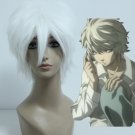 Death Note Near white Cosplay wig+free shipping
