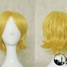 Pandora Hearts Oz vessalius golden short Cosplay wig+free shipping+Free Wig Cap