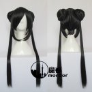 CARDCAPTOR SAKURA Ri MeiRin black 80cm Cosplay wig+free shipping+Free Wig Cap