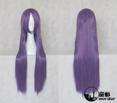 TIGER and DRAGON! Kashii Nanako purple mix 80cm Cosplay wig+free shipping+Free Wig Cap