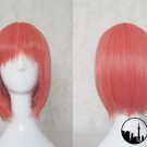 Mawaru-Penguindrum Oginome Momoka pink orange Cosplay wig+free shipping+Free Wig Cap