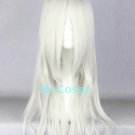 Naruto Yakushi Kabuto silver white 65cm Cosplay wig+free shipping+Free Wig Cap