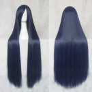 Naruto Hyuga Hinata blue black 100cm Cosplay wig+free shipping+Free Wig Cap