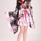 Beautiful Halloween Lolita Maid Woman Cosplay Flower Costume Japanese kimono Dress
