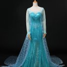 High quality Movie costume Frozen ice queen ELSA princess dress anime cosplay costume A style