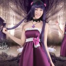Oreimo Kuroneko Gokou Ruri purple anime cosplay costume dress