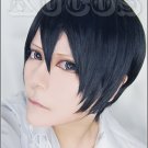 Haikyuu!!  Kageyama Tobio dark blue short Cosplay wig + free shipping+ Free Wig Cap