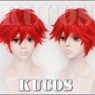 Monthly Girls' Nozaki-kun Mikoto Mikoshiba red Cosplay wig + free shipping+ Free Wig Cap