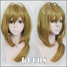 Monthly Girls' Nozaki-kun Yuzuki Seo brown Cosplay wig + free shipping+ Free Wig Cap