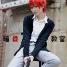 Assassination Classroom Akabane Karuma red Cosplay wig + free shipping+ Free Wig Cap