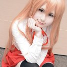 Himouto! Umaru-chan Umaru Doma orange cos wig+free shipping+Free Wig Cap