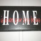 HandMade Wood/Viny HOME wall decor