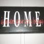 HandMade Wood/Viny HOME wall decor