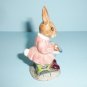 1984 Royal Doulton Buntie Bunnykins Helping Mother Figurine Porcelain Bunny Rabbit DB2