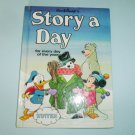 Disney Story A Day Book For Winter Grolier Hard Cover 1987 Walt Disney Company