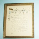 Some One Like You Vintage  Motto Framed By J.W.F. 6.5 By 5.5 Inches Vintage Framed Verse