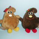 1984 Nestle Morsels Plush Semi Sweetie And Scotchys With Tags Vintage Premium Advertisement