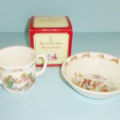Royal Doulton Bunnykins Afternoon Tea Hug A Mug And Posting A Letter Cereal Bowl