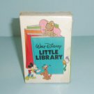 1988 Walt Disney Little Library 4 Book Set in Storage Case Mickey Minnie Goofy Donald By Twin Books