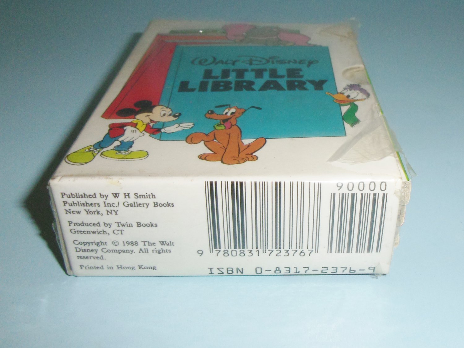 1988 Walt Disney Little Library 4 Book Set in Storage Case Mickey ...