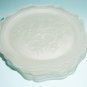 Jeannette Iris And Herringbone Frosted Glass Luncheon Plates Set Of 6 Vintage Glass Plates