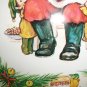Hallmark Metal Tray Santa Claus and Elves Christmas Holiday