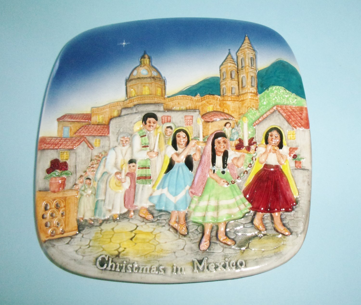 Beswick 1973 Christmas in Mexico Plate Limited Edition Decorative