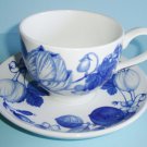 Portmeirion Harvest Blue Breakfast Cup and Saucer Made in England
