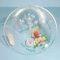 West Virginia Glass Merry Christmas Bell Clear Glass Holiday Bell