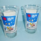 1982 World's Fair Pair of Glass Tumblers McDonalds and Coca-Cola